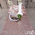 TRLYC Sequin Table Runner 12 by 132-Inch Sequin Table Runners Rose Gold