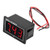 LED DC Waterproof Voltmeter Digital Display Voltage Meter Panel High Precision Voltmeter with 0.56-Inch 3-Digit LED Display-DC2.5-30V-red-