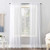 No. 918 Emily Voile Sheer Rod Pocket Curtain Panel 59" x 120" White