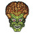 Retro-a-go-go Mars Attacks Alien Head Embroidered Iron on Patch