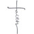 Faith Cross Wall Sign Metal Decorative Faith Wall Cross Large Metal Spiritual Decorations for Home Religious Hanging Cross Wall Decor Nice for Home and Presents -8 x 15 Inch Silver-