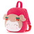 Gloveleya Toddler Backpack Kids Backpack for Girls Plush Bag Cherry Girl Red Age 2 plus