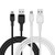 GUONUO Fast Charger Micro USB Cable 3ft Android Charging Cable Micro USB Data Sync Charging Cord Compatible for Samsung HTC Motorola Nokia Kindle MP3 Tablet -2 Pack-