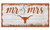 Fan Creations NCAA Texas Longhorns Unisex University of Texas Script Mr  and  Mrs Sign Team Color 6 x 12
