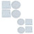 Healifty 8pcs Braiding Disk Round Square Kumihimo Beading Cord Disc EVA Foam Thread Disk Braiding Plate DIY Braided Weaving Board