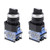 uxcell Rotary Selector Switch 3 Positions 2NO Momentary AC 660V 10A 22mm Panel Mount Set of 2