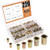 Keadic 220Pcs Metric Zinc Plated Carbon Steel Rivet Nut Flat Head Threaded Insert Nutsert Assortment Kit - 7 sizes?M3 M4 M5 M6 M8 M10 M12