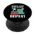 Work Save Travel Repeat retro airplane design for travel PopSockets PopGrip- Swappable Grip for Phones  and  Tablets