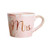 Mrs Marble Mug - 12.3 Ounce Cup with Handle for Coffee,Tea,Cocoa,Milk and Water (Pink-Mrs)