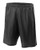 A4 9" Lined Tricot Mesh Short Black XX-Large