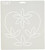 Quilting Creations Heart Petals Quilt Stencil