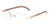 Dean Slim Rimless Metal  and  Wood Eyeglasses-Clear Lens Sunglasses - Frames -Rose Gold  and  Light Brown Wood Clear-