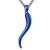U7 Corno Necklace Stainless Steel Chain Cool Talisman Tattoo Jewelry Italian Horn Pendant for Men Boys