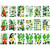 18 Sheets St. Patrick's Day Window Clings Gnome Shamrock Window Stickers Saint Irish Clover Leprechaun Decals Saint Patrick's Day Party Decorations Multiple Designs