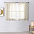 CUTEWIND 45 inch Length Sheer Curtain Panels Rod Pocket Small Window Sheer Drapes Living Room Bedroom Window Curtains-Set of 2 Panels 37 x 45 Inch Beige-