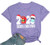2020 Merry Christmas Women Shirts Funny Xmas Santa Hat Cap Graphic Letter Printed Tshirts Short Sleeve Tee Tops -Purple Medium-