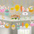 30PCS Easter Hanging Swirl Decorations Easter Egg Bunny Hanging Swirl Foil Ceiling Decorations Easter Decorations for Home Office School Easter Party Ornaments Favors Supplies
