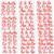 9 Sheets Iron-on Letters Upper and Lower Iron-on Letters Soft Flock Iron-on Letters Flocking Alphabet HTV Letters for T-Shirts Clothes Bags Hats DIY Projects Decor -White- -Red-