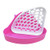 GOLDEAL Cage Potty Trainer Corner Litter Box for Small Animals Hamster Guinea Pig Ferret Gerbil Chinchilla -Pink-
