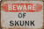 Tarika Beware of Skunk Iron Poster Vintage Painting Tin Sign for Street Garage Home Cafe Bar Man Cave Farm Wall Decoration Crafts