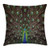 Ambesonne Peacock Throw Pillow Cushion Cover, Portrait of Peacock with Huge Grand Majestic Feathers Enchanted Plumage Image, Decorative Square Accent Pillow Case, 16 X 16 Inches, Brown Blue Green