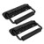 Sscon 4" x 1" Spring Loaded Pull Handles Black Heavy Duty Tool Box Trunk Surface Mounted Pull Handles with 15mm Thickness PVC Grip -2 Packs-