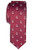 Retreez Classic Anchor Pattern Woven Microfiber 2" Skinny Tie - Burgundy