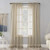 No. 918 Emily Sheer Voile Rod Pocket Curtain Panel 59" x 63" Stone