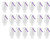 20 PCS Travel Bottles Portable Plastic Clear Keychain Bottles Hand sanitizer bottle?Leakproof Refillable Empty Bottles Portable Containers with Flip Cap for School Travel Outdoor...-50ml-1.7oz-