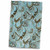 3D Rose Abstract Brown n Aqua Paisley TWL_61890_1 Towel 15" x 22"