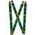 Buckle-Down mens Buckle-down - Hulk Suspenders Multicolor 3.5 x 2.5 US