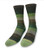 MERGE4 Green Brown Stripe Unisex Crew Basics Sock