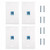 4PCS Wall Plate Cat 6 Ethernet Cable Connector 1 Port Keystone RJ45 Wall Plate Female to Female Jack Inline Coupler Plates Ethernet Cable Faceplates Coaxial to Ethernet Adapter