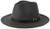 Besoogii Classic Wide Brim Women Men Fedora Hat with Belt Buckle Felt Panama Hat -e Gray-