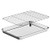 Baking Sheet with Rack Set Sheet Pan With Rack Heavy-Duty Stainless Steel Biscuit Pan With Rack Baking Pan with Cooling Rack Non-Toxic Easy to Clean and Dishwasher Safe