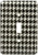 3dRose lsp_113003_1 Black & White Hounds Tooth Pattern Single Toggle Switch Multicolor