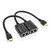 HDMI Extender Over RJ45 CAT5e CAT6 LAN Ethernet Network Balun Adapter Repeater Up to 100ft 1080P HDMI Cable-30M Sender  plus Receiver 2 Ports RJ45-