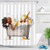 LB Afro Lady Shower Curtain African American Sexy Black Woman Lying on The Bathtub with Yellow Ducks Bubble Shower Curtain 60x72 Inch Waterproof Fabric with 10 Hooks