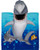 Kids Super Soft Cotton Hooded Poncho Bath Beach Pool Towel -Shark-