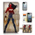 ( For iPhone 5 5S / iPhone SE ) Flip Wallet Case Cover and Screen Protector Bundle A20308 Wonder Woman Super Hero