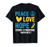 Peace love hope down World Down Syndrome Awareness Day T-Shirt