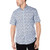 Club Room Mens Zebra Collared Printed Button-Down Shirt Blue L