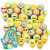 Totem World 60 Emoji Craft Stampers - Self-Inking Stamps - Perfect for Birthday Party Favors, Easter Eggs, and Stocking Stuffers
