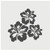 Hibiscus Flower Trio Wall Cookie DIY Craft Reusable Stencil - 3.5 Inch