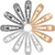 12 Pieces Rhinestone Snap Hairpin Crystal Metal Hair Clip Glitter Shining Snap Hair Barrette Rhinestone Hair Barrettes Water Drop Hairpins Headwear Hair Accessories -Basic Colors8 cm-
