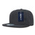 DECKY 1064-CHA 5 Panel Cotton Flat Bill Snapback Charcoal