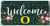 Fan Creations NCAA Oregon Ducks Unisex University of Oregon Welcome Floral Sign Team Color 6 x 12