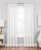 Hudson Hill Voile 59" x 63" Rod Pocket Window Panel White