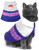 Coomour Halloween Cat Costume Kitten Akatsuki Clothes Pet Anime Clothing Small Dog Cosplay Outfits -M-