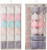 Hanging Underwear Organizer Mesh Pocket Closet Storage Bag Dual Sides Bra Panty Sock Storage Pockets with Rotating Metal Hanger -Beige-